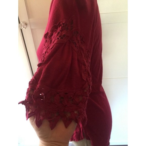 Anthropologie Free People  Knit Top Battenburg - Picture 7 of 9